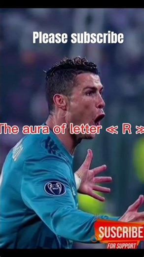 The letter R #football #crazycelebration #viralvideo #soccer #edit #music #goat #ronaldo