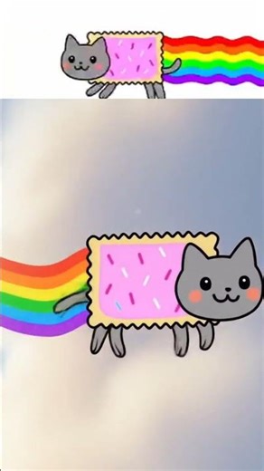 Sprunki Oc Nyan Cat | flying in The Sky #sprunki #short