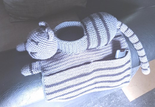 Crochet Cat Couch Caddy Pattern: Amigurumi Sofa Organizer (PDF Download) - Etsy