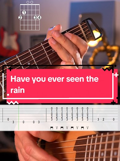 Easy Guitar Tutorial: Have You Ever Seen the Rain