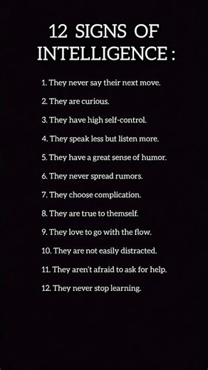 12 Powerful Signs of True Intelligence