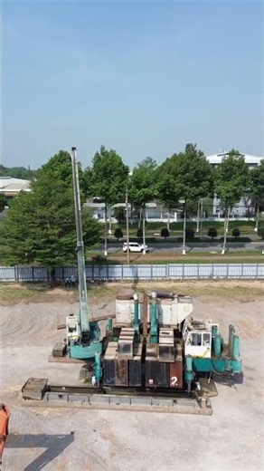 ZYJ 320B Sunward pilling machine #bauprojekt #baumaschinen #baustelle #drohne #dronevideo #pilling