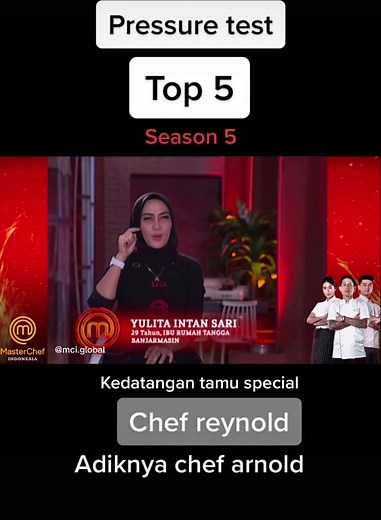 Chef Reynold Poernomo in Masterchef Indonesia Season 5