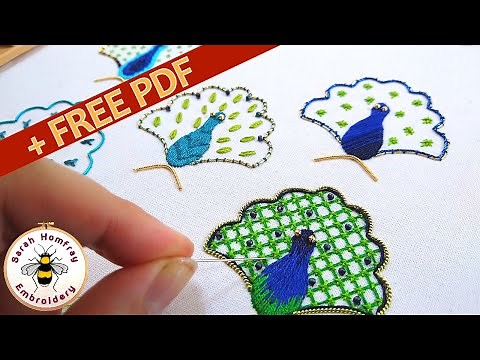 FIVE decorative goldwork outlines | Hand embroidery tutorial