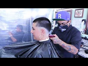 Jessie C: Buzz Cut w/ Bald Fade (YT Original)