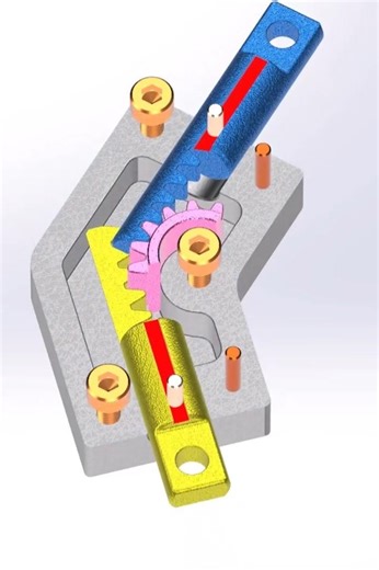 Mechanism for Changing the Direction of Linear Motion ⚙️ #shorts