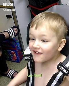 Little Alfie has been very poorly all evening - but the ambulance crew know exactly what to do to cheer him up! | BBC One
