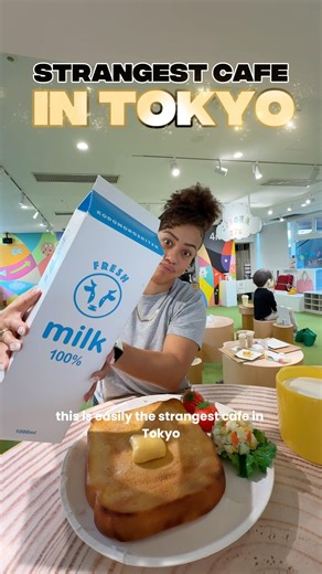 No wonder kids SPILL EVERYTHING 🤣 📍The Child Perspective Cafe Tokyo, #japan #Tokyo #Tokyocafe