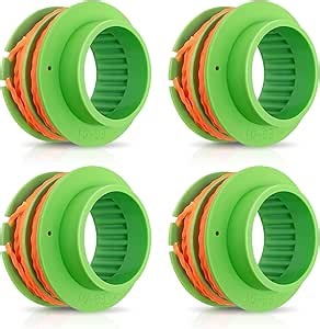 Replacement AS1300 Trimmer Spool Line Compatible with EGO String Trimmer, Weed Eater Pre-Wound Line for EGO 15" Trimmer ST1500 ST1500-S Weed Eater, 0.095 inch 15Ft, 4 Pack