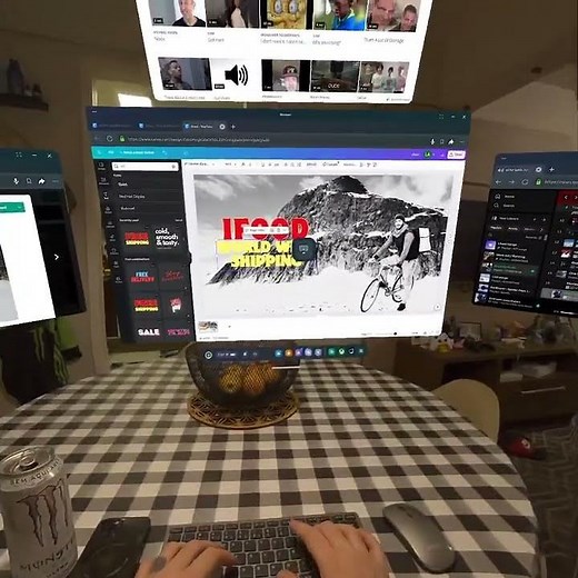 Design Gráfico em VR: Usando Canva com o Quest 3 e Múltiplas Janelas! #realidadevirtual