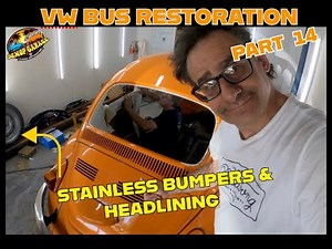 1970 vw beetle restoration at home // We fit a new headlining and bumpers. #volkswagenrestoration