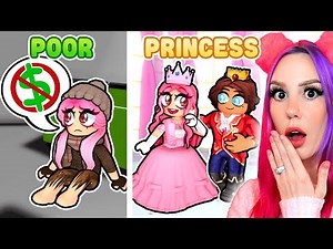 I WAS POOR BUT SECRETLY A PRINCESS IN BROOKHAVEN! ROBLOX BROOKHAVEN RP!
