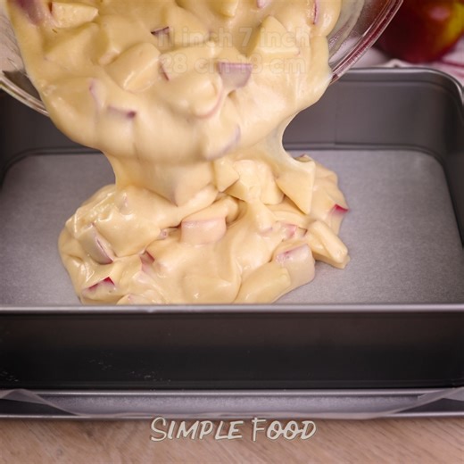 2.9M views · 7.1K reactions | Apple pie in 1 minute! You will make this airy cake every day! Easy and delicious | Simple Food - videos and recipes | Facebook