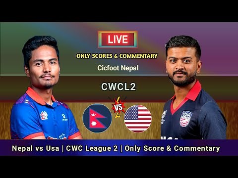 Nepal vs Usa Live Score & Commentary | Icc CWC League 2 | Cricfoot Nepal
