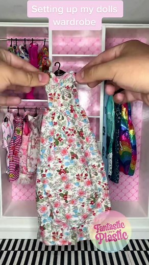 Doll closet set up! #closet #closetorganization #organize #organization #aesthetic #onesixthscale #dolls #timelapse