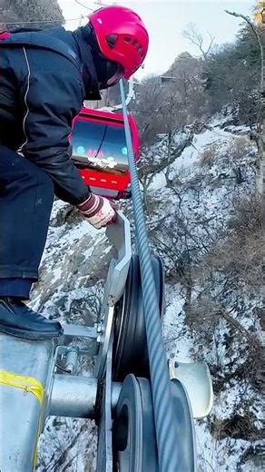 rope inspection process for cable cars #shorts