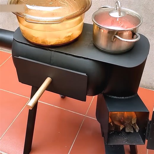 How to make a super efficient 3 in 1 multi function fireplace. | Random Crafts DIY