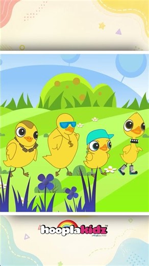 Six Little Ducks That I Once Knew #shorts #kidssongs #nurseryrhymes #hooplakidz
