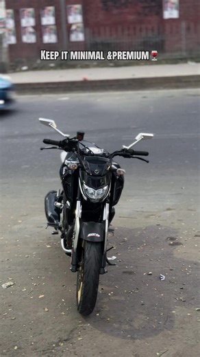Minimalist Black Yamaha FZS Modification