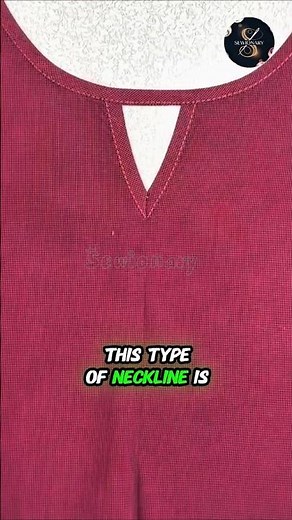 How to Sew a Perfect V-Neckline | Step-by-Step Easy Tutorial ✂️👗#shorts