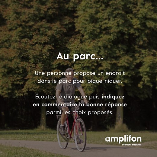 [Test auditif en ligne] À quelques semaines de la rentrée, les choses sérieuses vont recommencer, alors il est peut-être temps de tester votre audition ! Cela tombe bien, vous pouvez faire notre test en ligne en 3 minutes chrono juste ici 👉 https://www.amplifon.com/fr/test-auditif-en-ligne En guise d'échauffement, dites-nous en commentaire où va se dérouler le pique-nique 🧺 👇 | Amplifon France