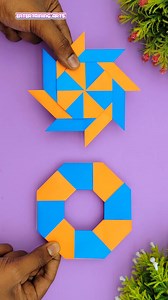 16K views · 41 reactions | Handmade Easy Paper Transforming Ninja Star | Moving Paper Toy Ideas #Reels #Crafts #Shorts #DIY #Origami | Entertaining Arts | Facebook