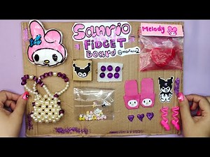 Paperdiy ✨ Sanrio Fidget Board ASMR! 🎀How to make SANRIO Fidget Board! |DIY Sanrio + Fidget + Board
