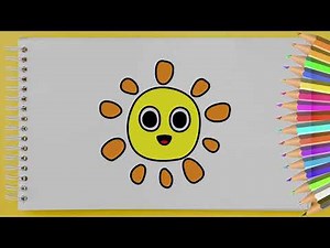 Sun Drawing Easy for Beginners | Simple & Fun Art Tutorial