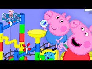 Peppa Pig Makes The Worlds Largest Marble Run Ever!