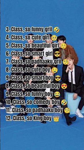 choose BTS army's class name 💜💜💜🫰