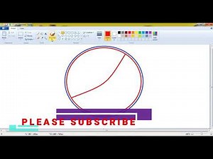 Pepsi logo making by using MS=Paint