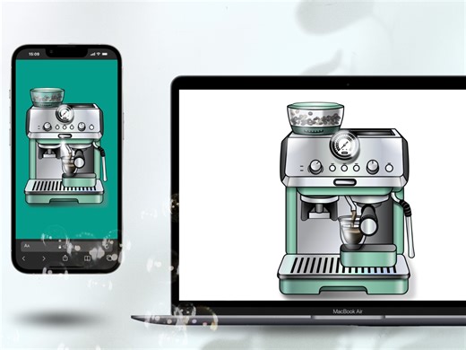 Coffee Machine Motion Graphics