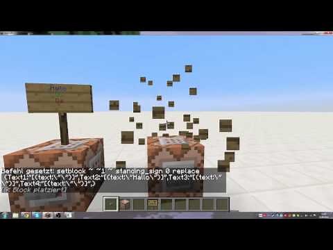 Minecraft json Sign Generator [German|HD]