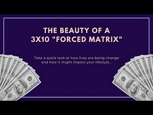 The Beauty Of A 3 By 10 "FORCED" Matrix