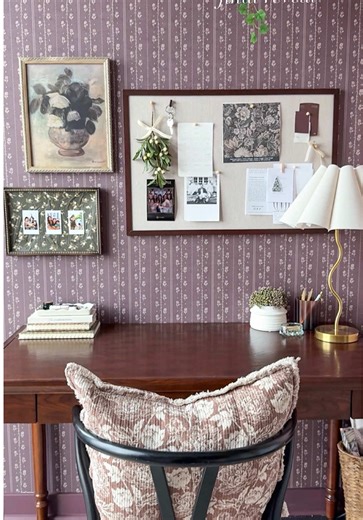 Part 2: the final reveal ✨ Same room. Completely new energy! Safe to say this is by far my favourite room in the house now 🤍 Wallpaper: @Artza & Co. Trim paint colour: @Benjamin Moore Shelving @IKEACanada Gold door knob and lamp: @Amazon Home Decor: @homesensecanada and @valuevillage canada … #officemakeover #homemakeover #homereno #ikeahack #beforeandafter home office makeover. Ikea shelves. diy home Renos