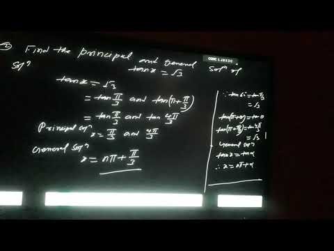 Principal and general solutions