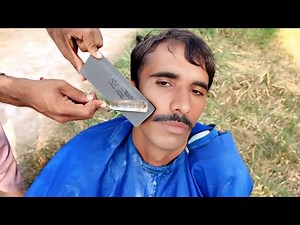 "ASMR Old Style Shaving | Vintage Barber Beard Trim & Clean Shave Sounds ✂️ Classic Men Grooming"