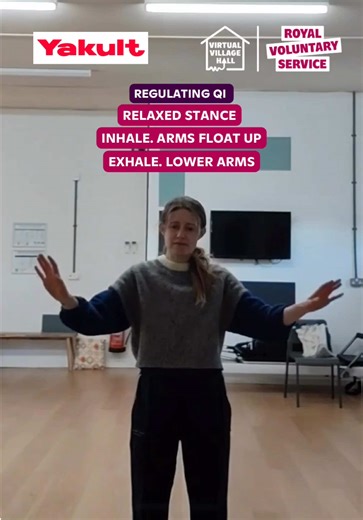 #GetMovingWeek Day 5: Qi Gong with Stella!! It’s the final day of Get Moving Week 2026 here at the Virtual Village Hall! Qi Gong Instructor Stella invites us on a soothing journey through a short practice you can do anytime, anywhere. Stella believes in the power of moving energy or “Qi” through the body as a way to relax, so why not join her, get your body moving and awaken your Qi today! During Get Moving Week (19-23 January) in partnership with @Yakult UK & IE ,celebrity guests and exercise e