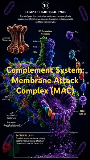 Complement System & Membrane Attack Complex (MAC) |#science #cellbiology