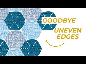 CROCHET perfect HALF HEXAGONS in 5 STEPS!