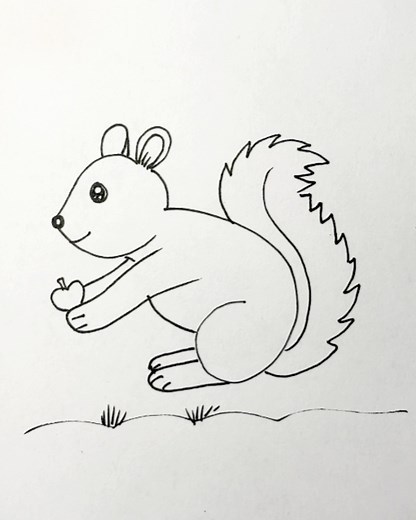 18K views · 149 reactions | Who knew the number 1 could create something so adorable?  Watch this simple line transform into a cute squirrel — art is full of surprises!  Try it and discover the fun of creativity.  #NumberArt #SquirrelDrawing #EasyArtIdea #CreativeSketch #ViralDrawing | Angel Art & Drawing | Facebook