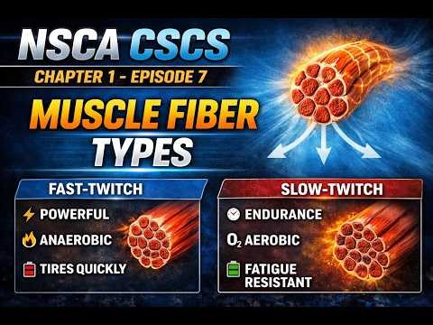 NSCA CSCS Chapter 1 | Episode 7: Muscle Fiber Types Explained (Fast vs Slow Twitch)