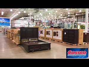 COSTCO FURNITURE KITCHEN DINING ROOM TABLES BEDS SOFAS SHOP WITH ME SHOPPING STORE WALK THROUGH