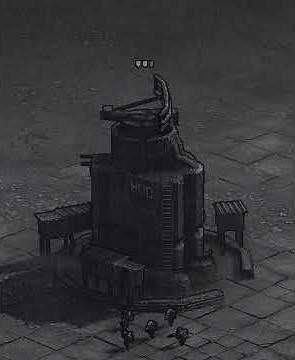 Civilian radar tower.