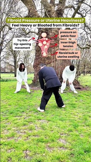 Exercise for Fibroid Pain, Bloating & Pelvic Tightness | Natural Fibroids Treatment Routine