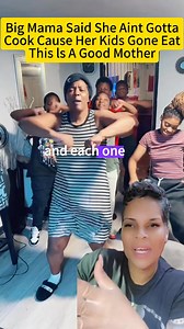 big mama said she aint got a cook because her kids is gonna eat, and she give them enough the first time, so they don't have to come back for seconds.@Big Mama i love your content #bigmama #kids #eat #food #love#care #mother #children #par | Jokes on you