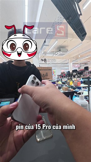 Thay pin iPhone 15 Pro chính hãng - dịch vụ CARES