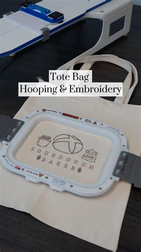 How to Hoop and Embroider a Tote Bag with Mighty Hoops