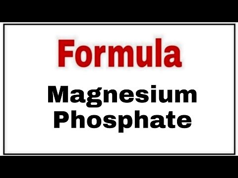 How to write chemical formula of Magnesium Phosphate|Molecular formula