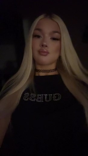 Blonde Woman Shows Off Fun Facial Expressions